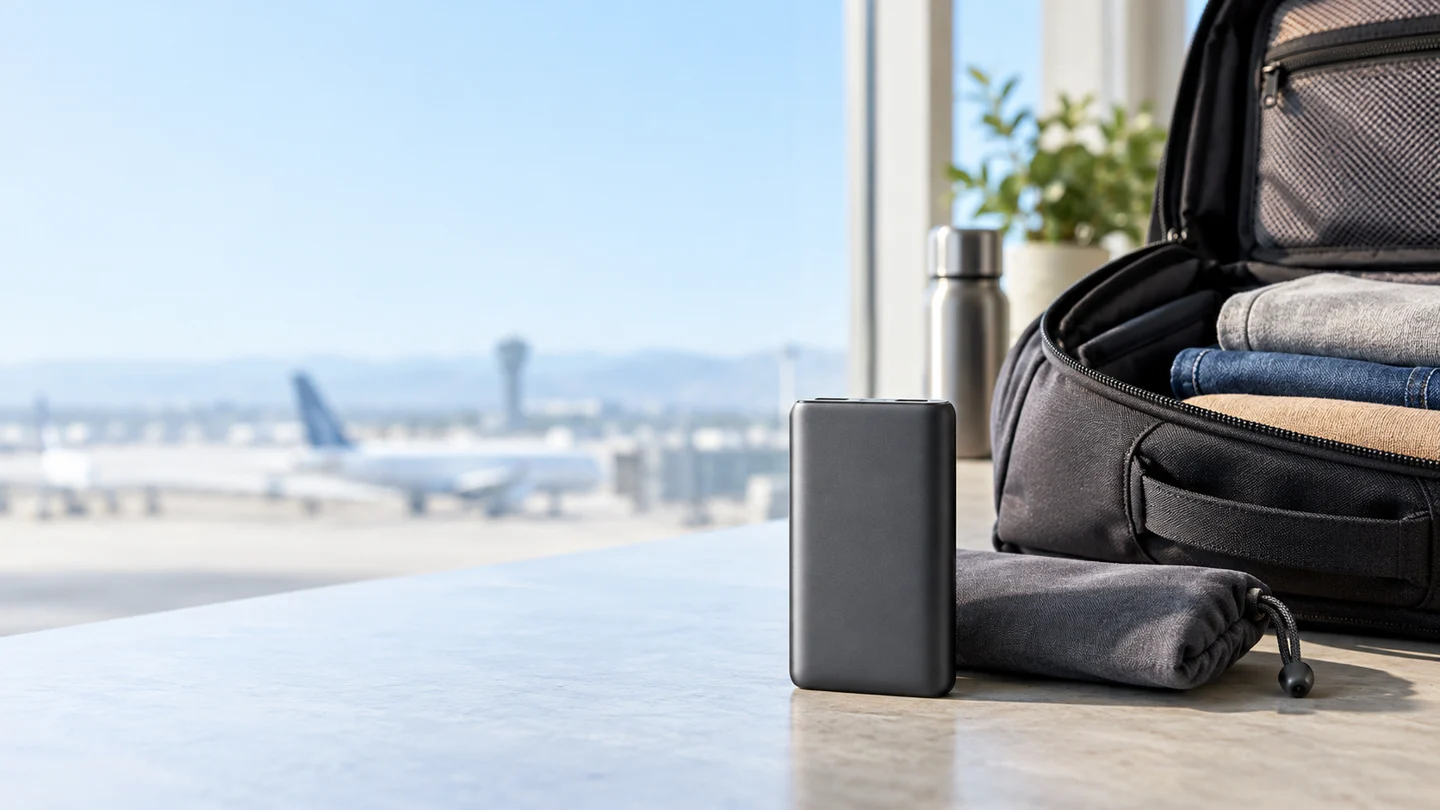 Power bank travel packing